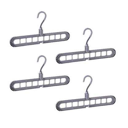 4-Pack: Magic Folding Hanger Gray Closet & Storage refund_fee:800