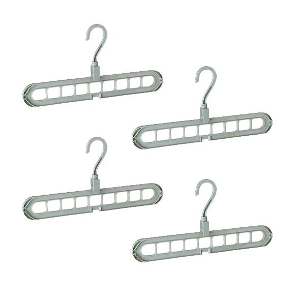 4-Pack: Magic Folding Hanger Green Closet & Storage refund_fee:800