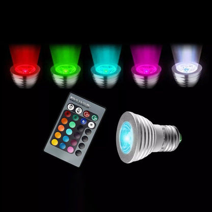 4-Pack: Magic Light LED Light Bulb (E27 3W) with Remote - 16 Colors Indoor Lighting refund_fee:1200 Warranty