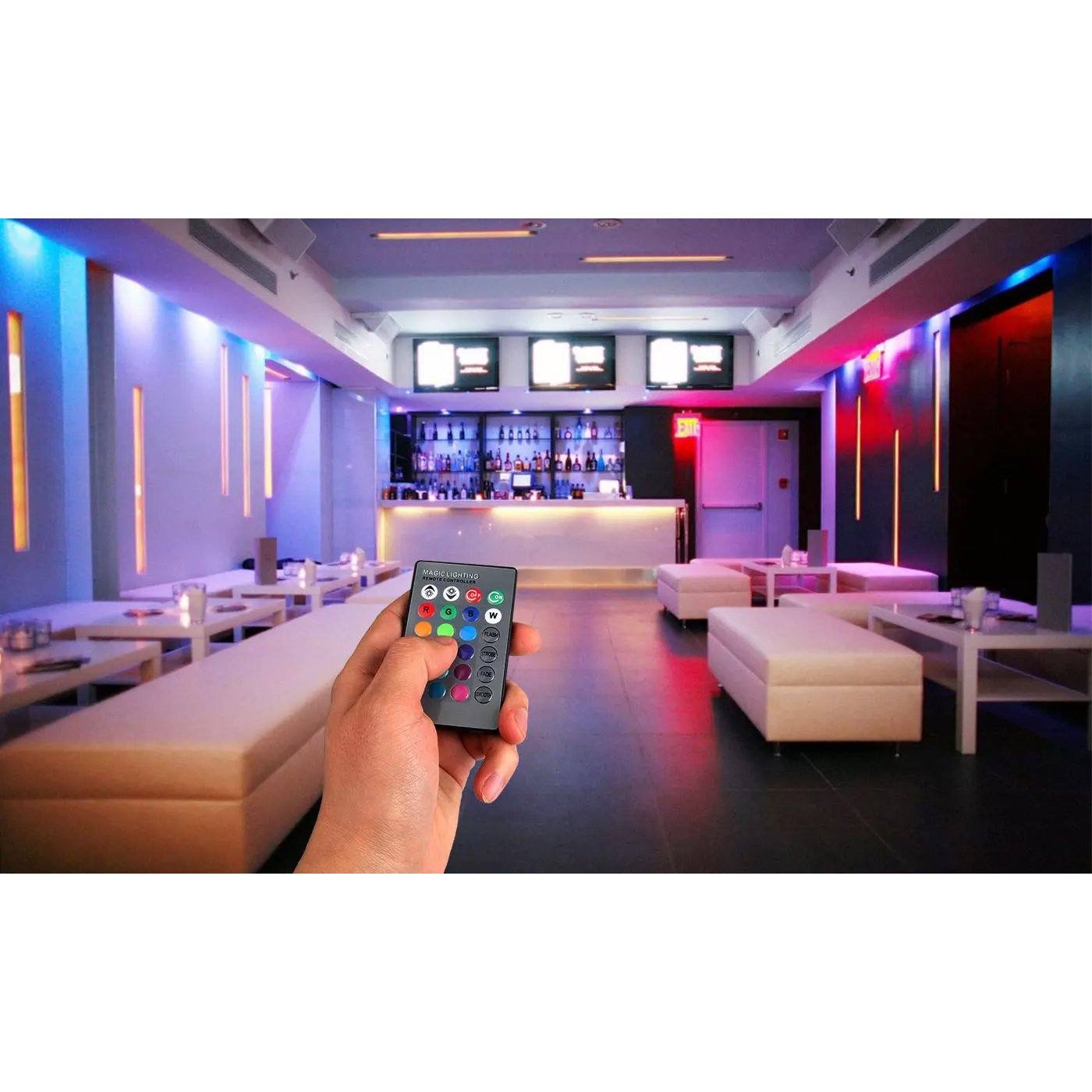 4-Pack: Magic Light LED Light Bulb (E27 3W) with Remote - 16 Colors Indoor Lighting refund_fee:1200 Warranty