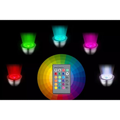 4-Pack: Magic Light LED Light Bulb (E27 3W) with Remote - 16 Colors Indoor Lighting refund_fee:1200 Warranty