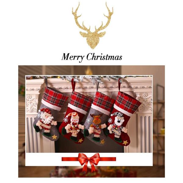 4-Pack: New Style Creative Doll Christmas Socks Holiday Decor & Apparel refund_fee:800