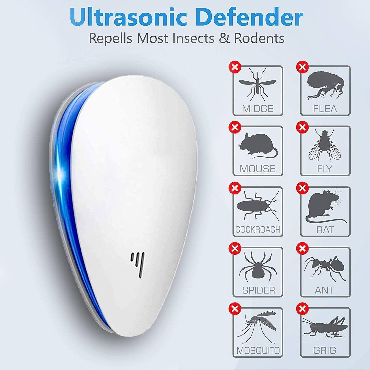 4-Pack: Pest Control Ultrasonic Repellent __stock:450 Pest Control PriceCheck refund_fee:800 Warranty