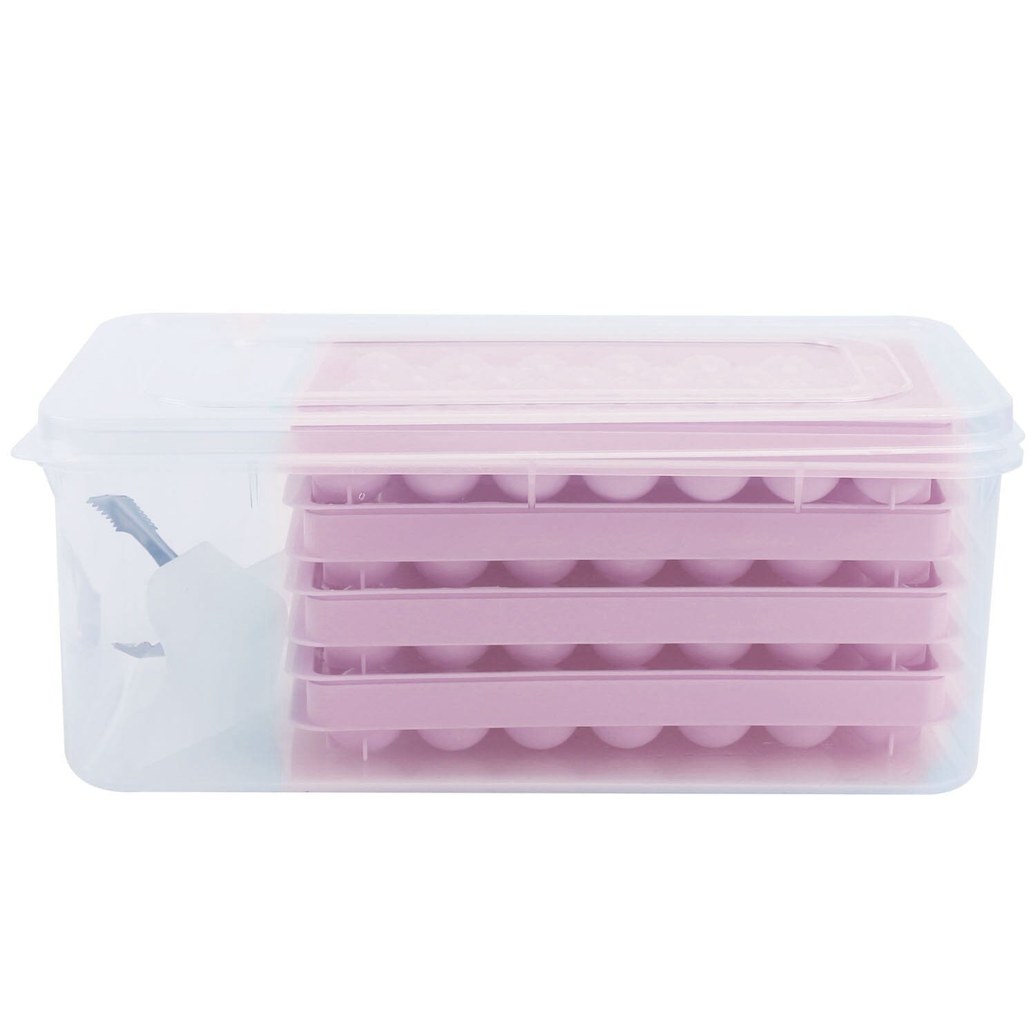 4-Pack: Small Ice Cube Maker Mold with Lid Bin __stock:50 Kitchen & Dining refund_fee:1200