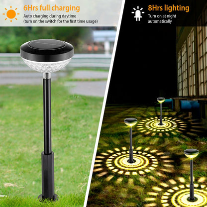 4-Pack: Solar Pathway Color Changing Garden Light __stock:50 Low stock Outdoor Lighting refund_fee:1800 Warranty