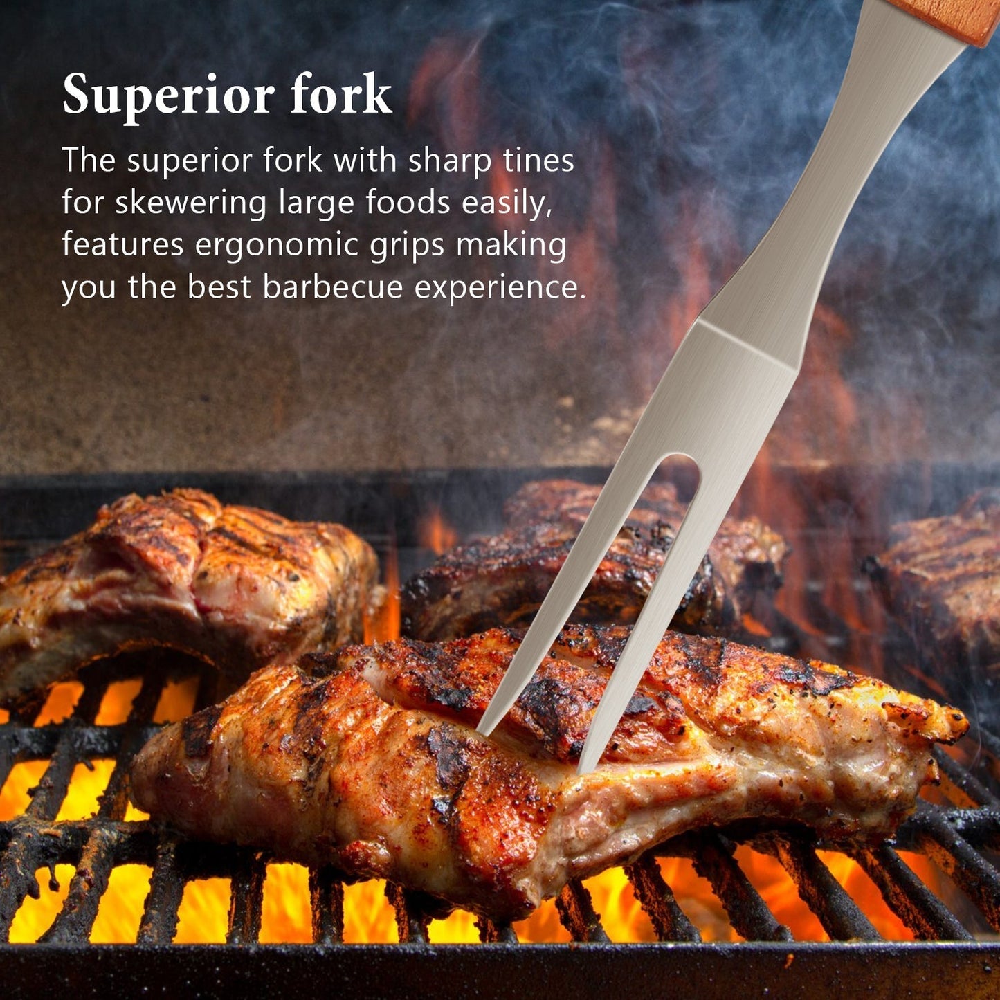 4-Pack: Stainless Steel BBQ Grill Tool Set __stock:50 Kitchen & Dining Low stock refund_fee:1200