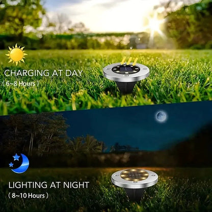 4-Pack: Waterproof Solar Garden Lights __stock:200 Outdoor Lighting refund_fee:1200 Warranty