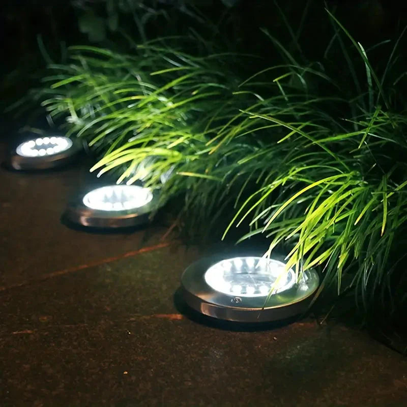 4-Pack: Waterproof Solar Garden Lights __stock:200 Outdoor Lighting refund_fee:1200 Warranty