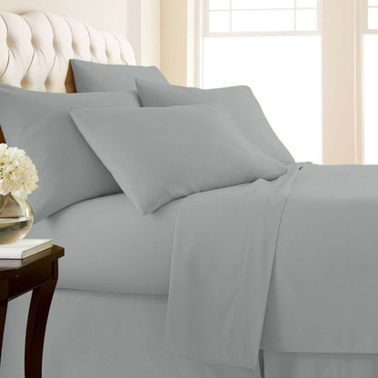 4-Piece Set: 1000 Thread Count Egyptian Cotton Sheets Silver __label2:BOGO 30% OFF Bedding refund_fee:1200