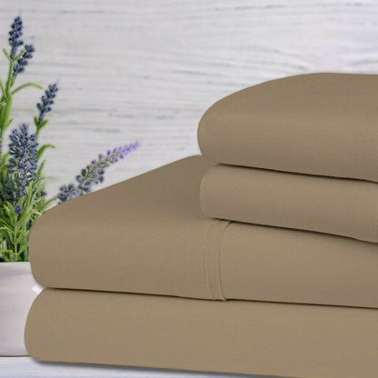 4-Piece Set: Bamboo Lavender Infused Scented Sheet Set Taupe __label2:BOGO 30% OFF __stock:150 Bedding refund_fee:1200