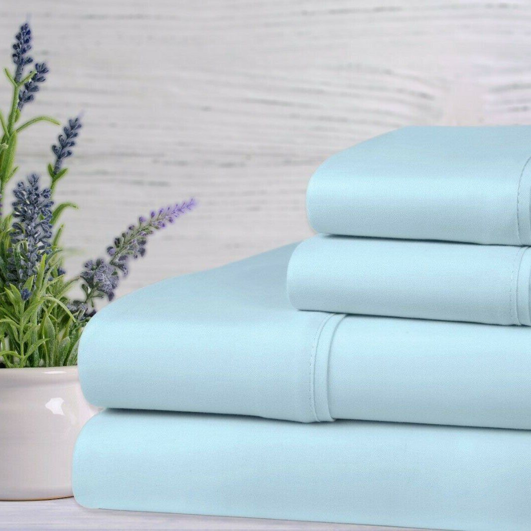 4-Piece Set: Bamboo Lavender Infused Scented Sheet Set Aqua __label2:BOGO 30% OFF __stock:150 Bedding refund_fee:1200