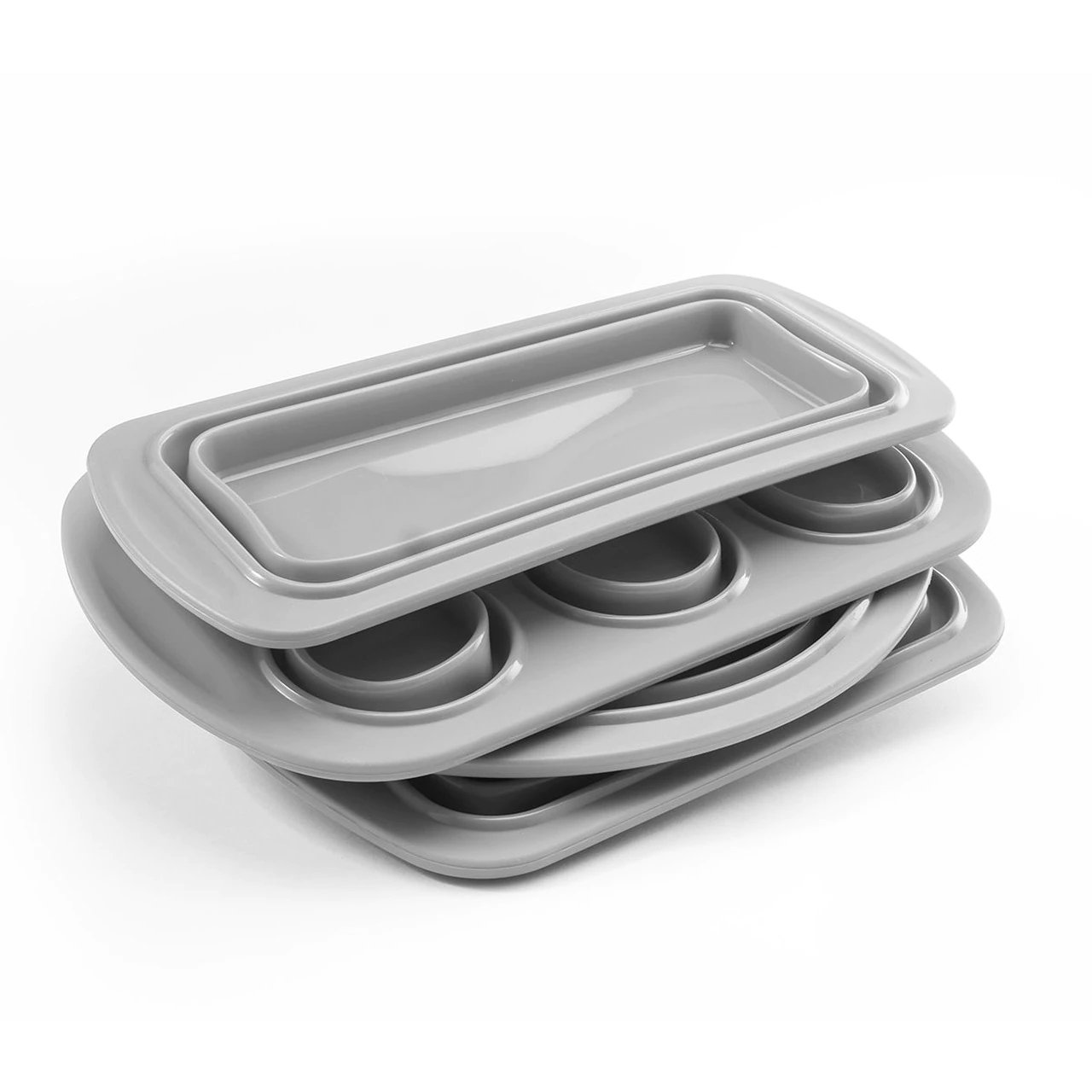 4-Piece Set: Collapsible Silicone Bakeware __stock:250 Kitchen & Dining refund_fee:800