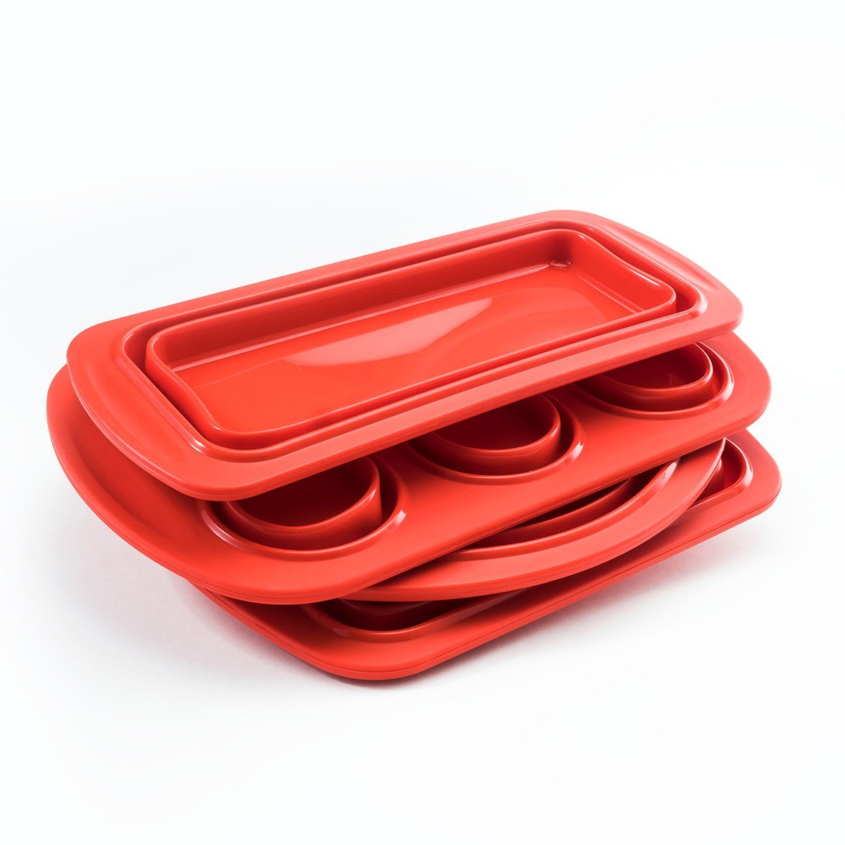 4-Piece Set: Collapsible Silicone Bakeware __stock:250 Kitchen & Dining refund_fee:800