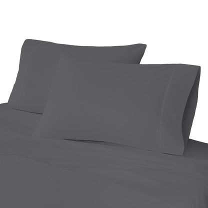 4-Piece Set: Global Brushed Microfiber Sheet Set Gray __label2:BOGO 30% OFF __stock:200 Bedding refund_fee:1200