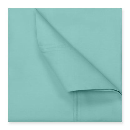 4-Piece Set: Kathy Ireland 300 Thread Count 100% Organic Cotton Percale Aqua Bedding refund_fee:1800