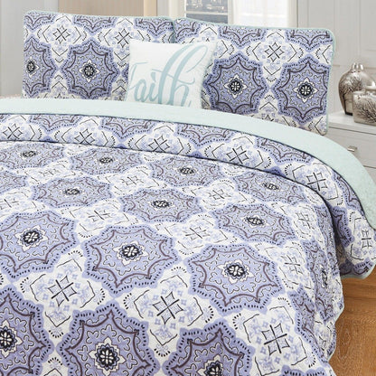 4-Piece Set: Printed Pattern Quilt Set King No. 3 __label2:BOGO 30% OFF __stock:50 Bedding refund_fee:1200