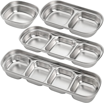 4-Piece Set: Stainless Steel Sauce Dish __stock:200 Kitchen & Dining refund_fee:800