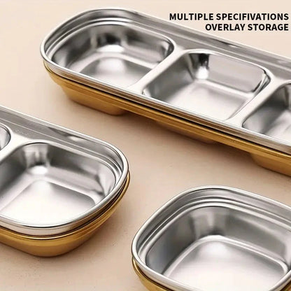 4-Piece Set: Stainless Steel Sauce Dish __stock:200 Kitchen & Dining refund_fee:800