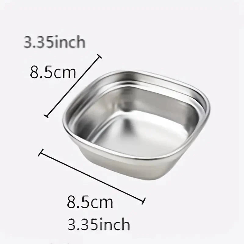 4-Piece Set: Stainless Steel Sauce Dish __stock:200 Kitchen & Dining refund_fee:800