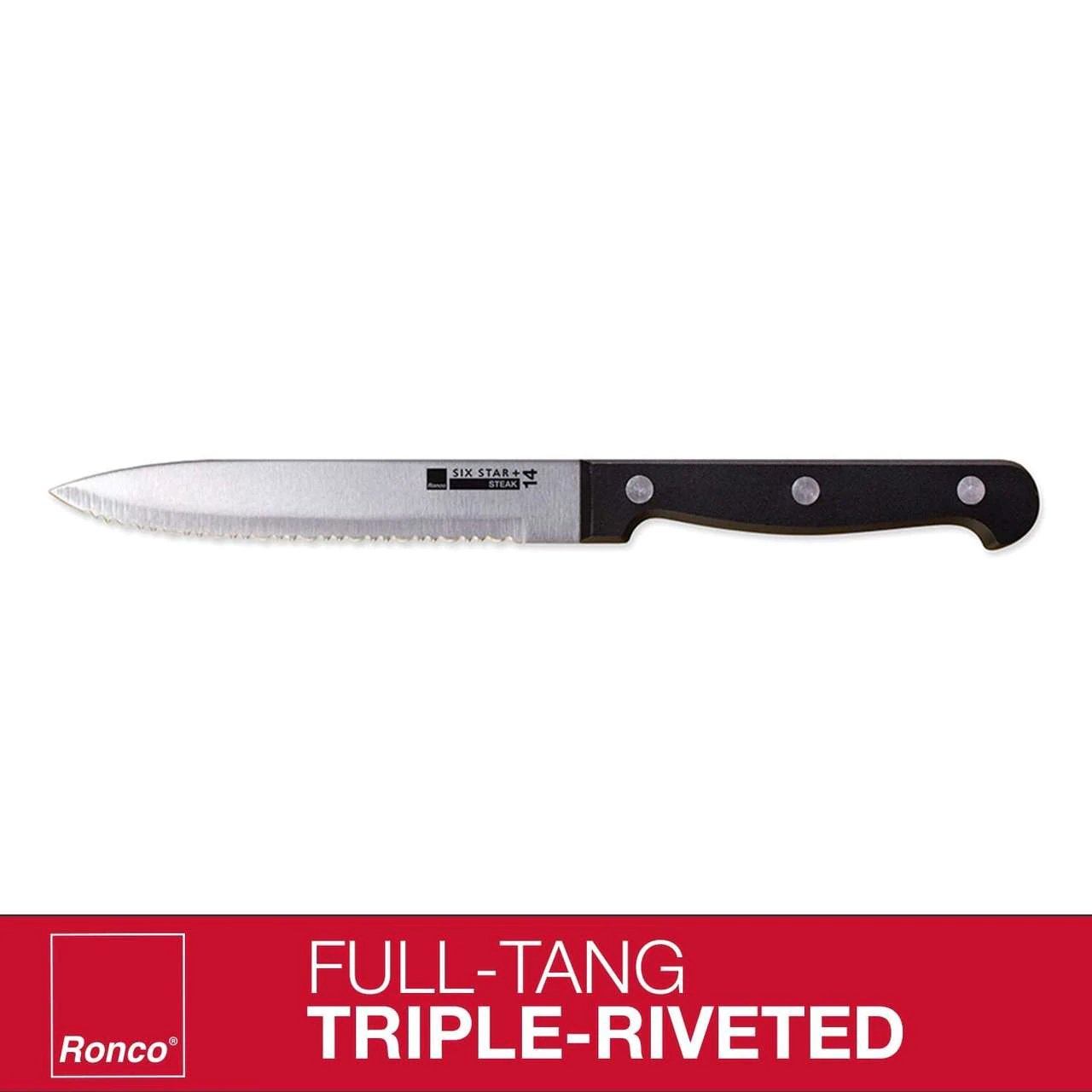 4-Piece Set: Steak Knife Set Stainless-Steel Serrated Blades Kitchen & Dining refund_fee:800