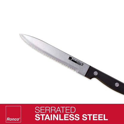 4-Piece Set: Steak Knife Set Stainless-Steel Serrated Blades Kitchen & Dining refund_fee:800