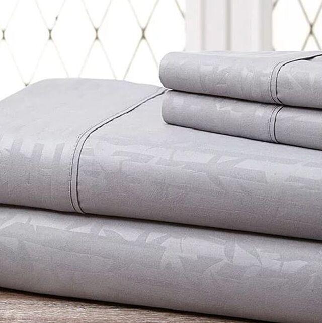 4-Piece Set: Super-Soft 1600 Series Bamboo Embossed Bed Sheet __label2:BOGO 30% OFF __stock:300 Bedding refund_fee:1200