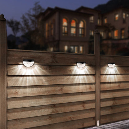 4-Piece: Solar Fence Outdoor Lights __stock:50 Outdoor Lighting refund_fee:1200 Warranty