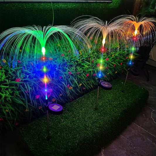 4-Piece: Solar Powered Jellyfish Lights __stock:50 Outdoor Lighting refund_fee:1200 Warranty