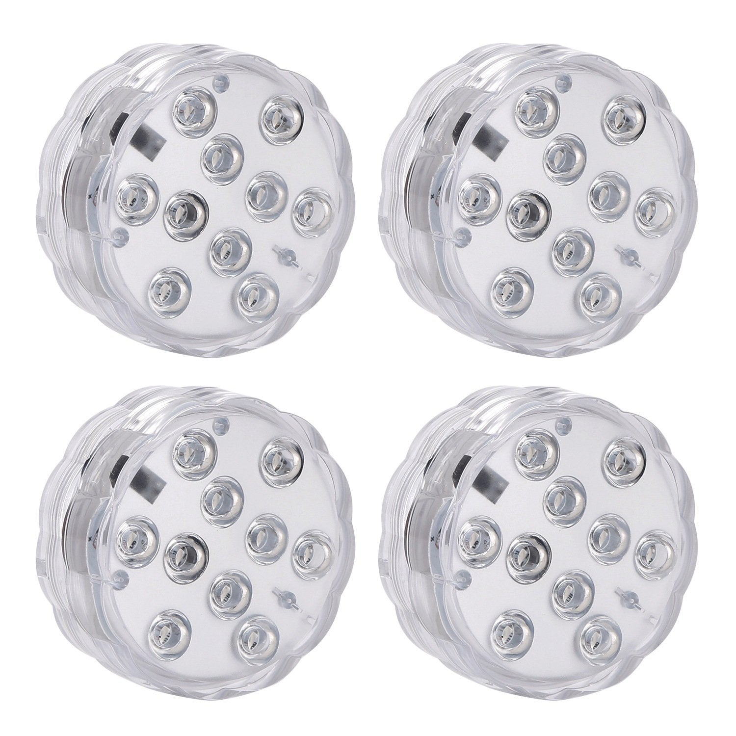 4-Piece: Submersible RGB LED Lights Indoor Lighting refund_fee:1200 Warranty