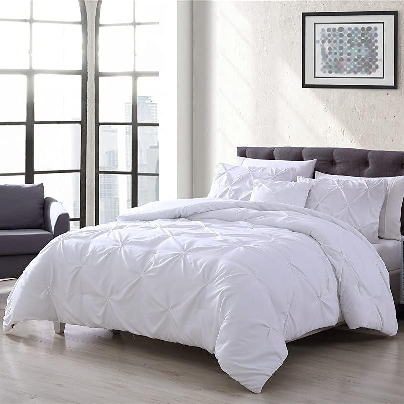 4-Piece: The Nesting Company Spruce Pinch Pleat Bedding Collection Comforter Set __label2:BOGO 30% OFF __stock:250 Bedding refund_fee:1800