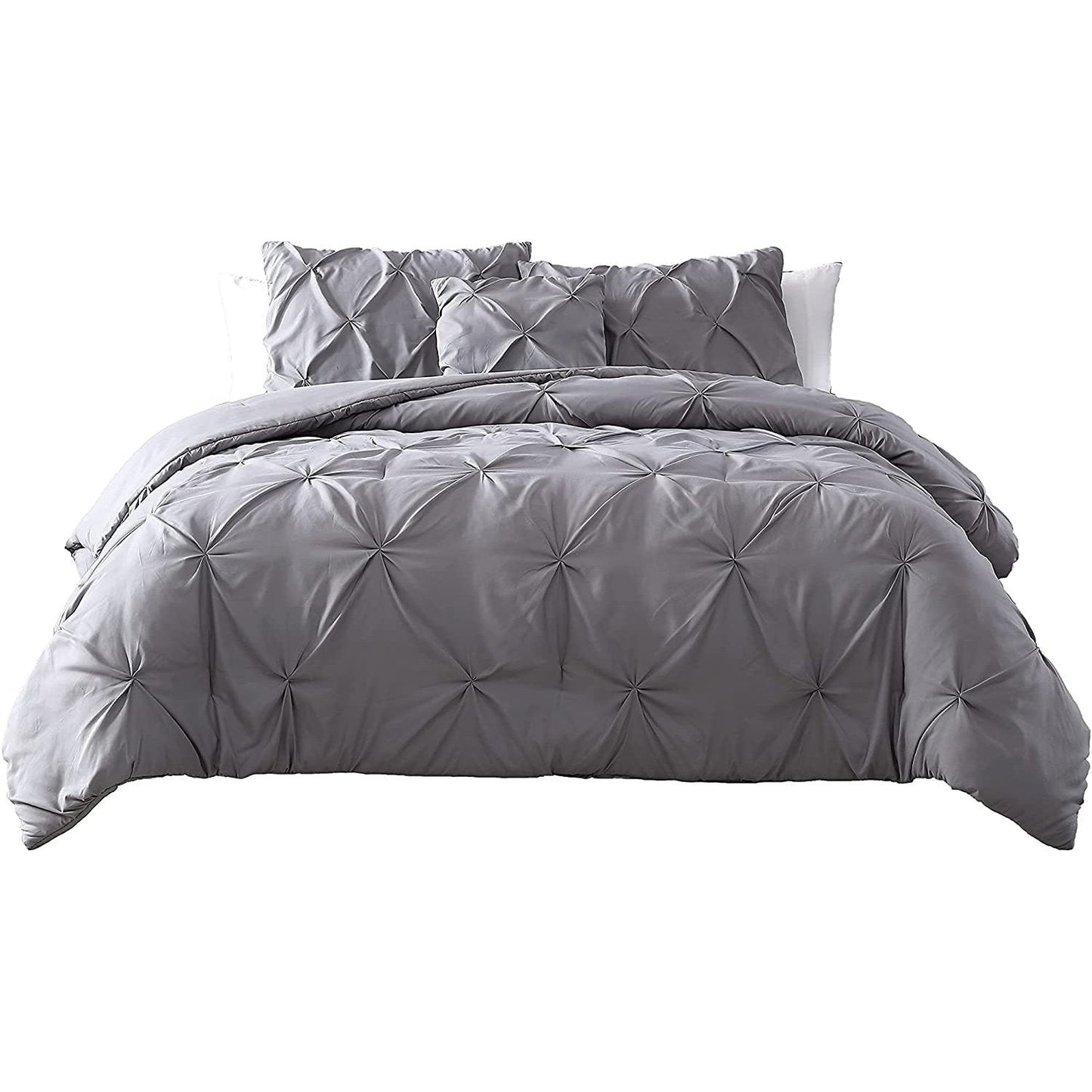 4-Piece: The Nesting Company Spruce Pinch Pleat Bedding Collection Comforter Set __label2:BOGO 30% OFF __stock:250 Bedding refund_fee:1800