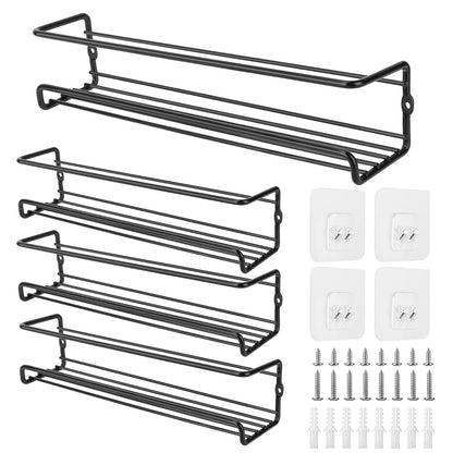 4-Piece: Wall Mount Spice Racks __stock:50 Kitchen & Dining refund_fee:1200