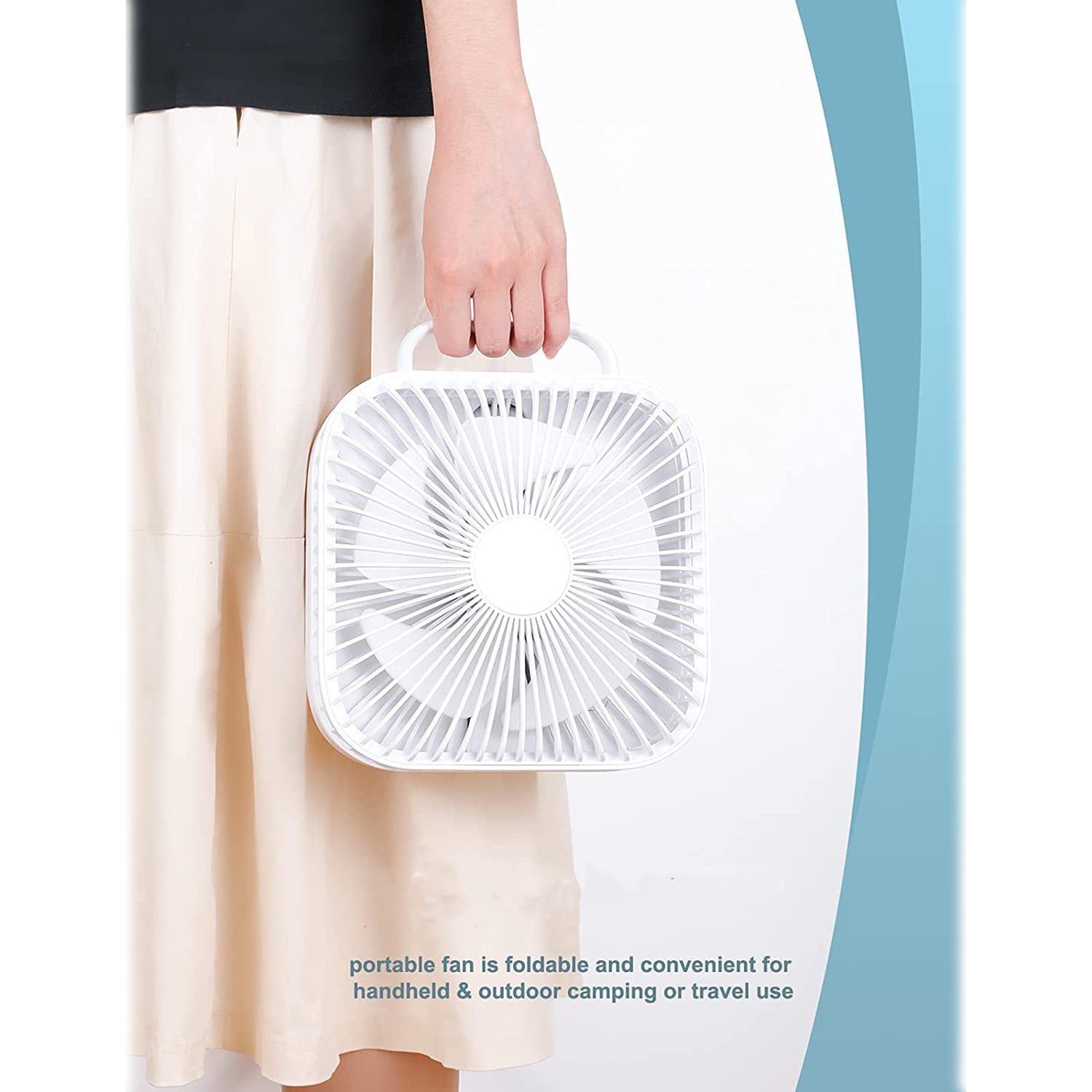 4 Speeds Portable Foldaway Fan __stock:200 Household Appliances refund_fee:1200 Warranty