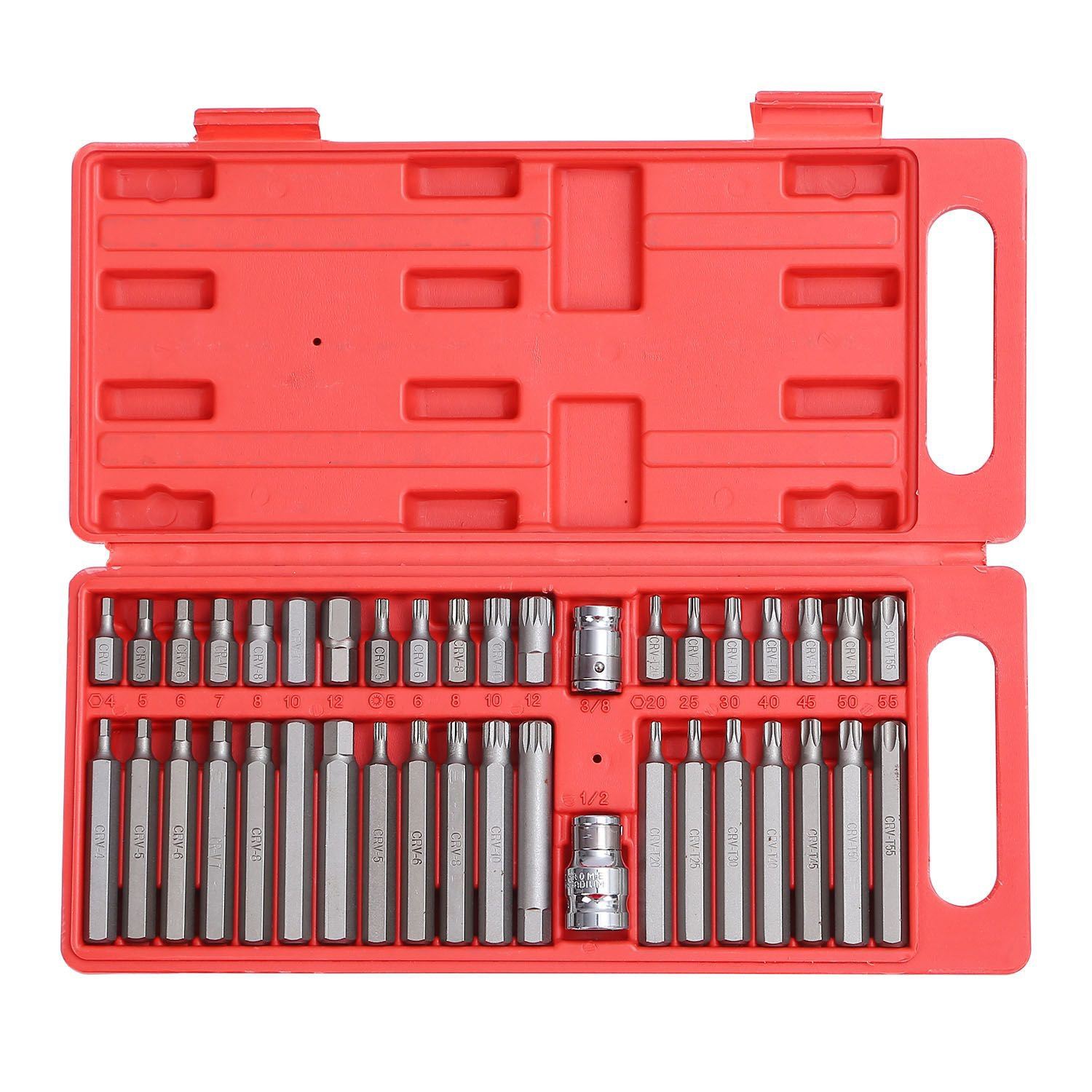 40-Pieces: Socket Bit Set Hex Torx Spine __stock:100 Home Improvement Low stock refund_fee:1200