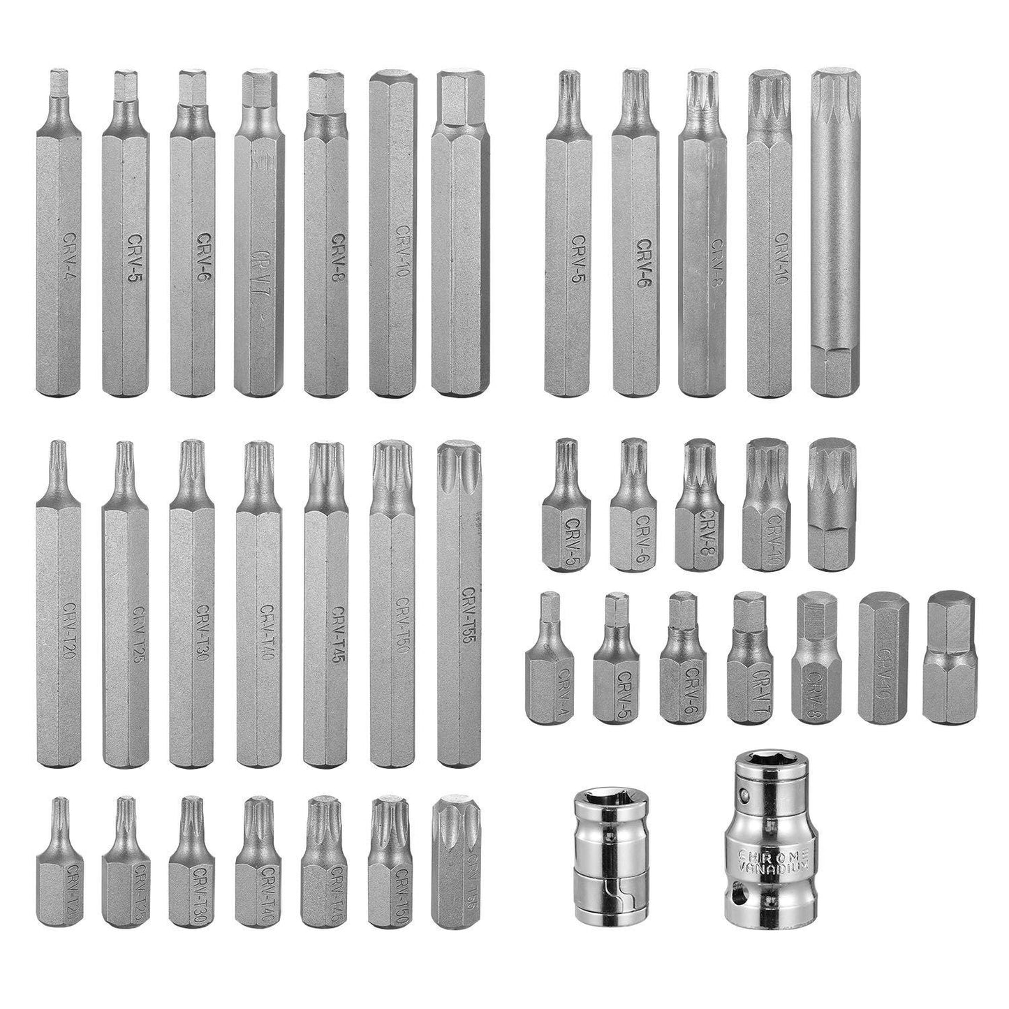 40-Pieces: Socket Bit Set Hex Torx Spine __stock:100 Home Improvement Low stock refund_fee:1200