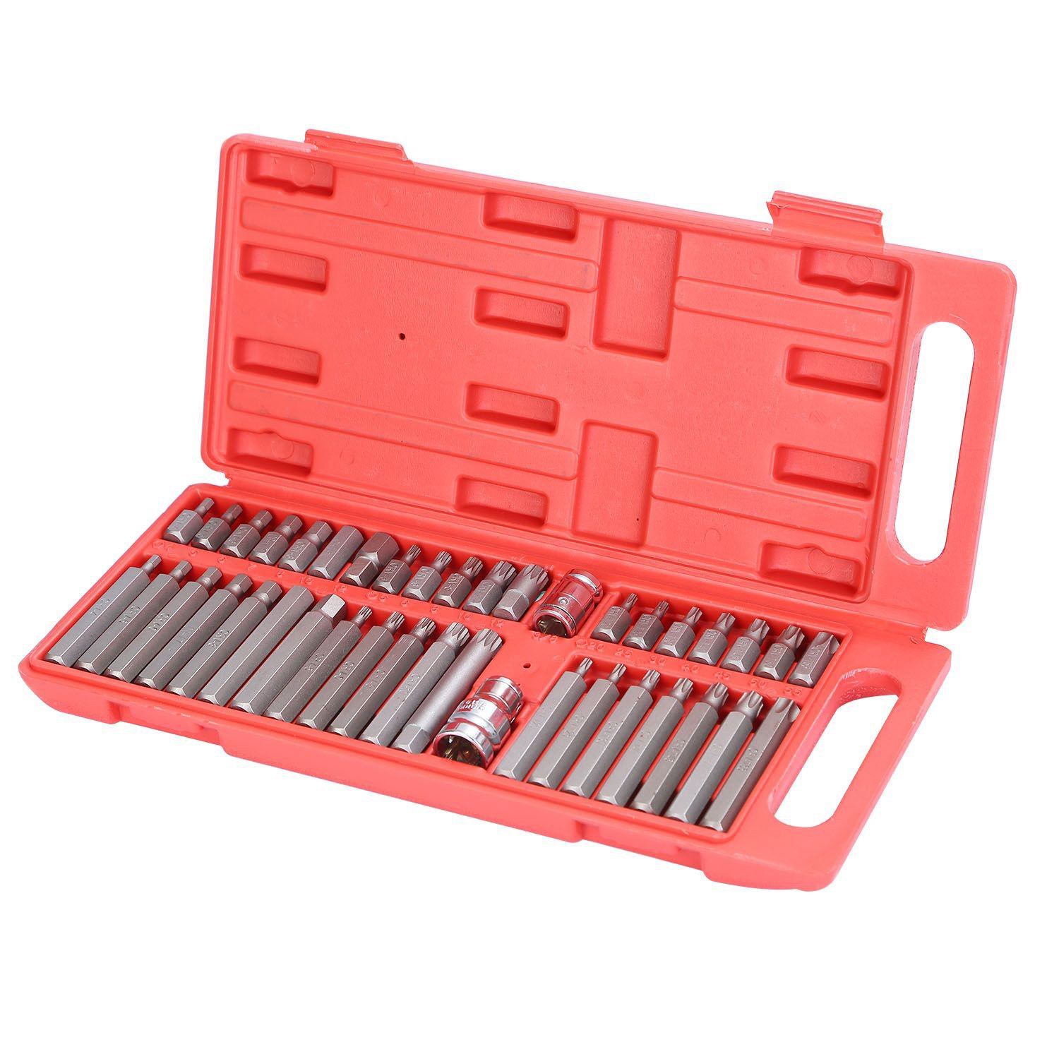 40-Pieces: Socket Bit Set Hex Torx Spine __stock:100 Home Improvement Low stock refund_fee:1200