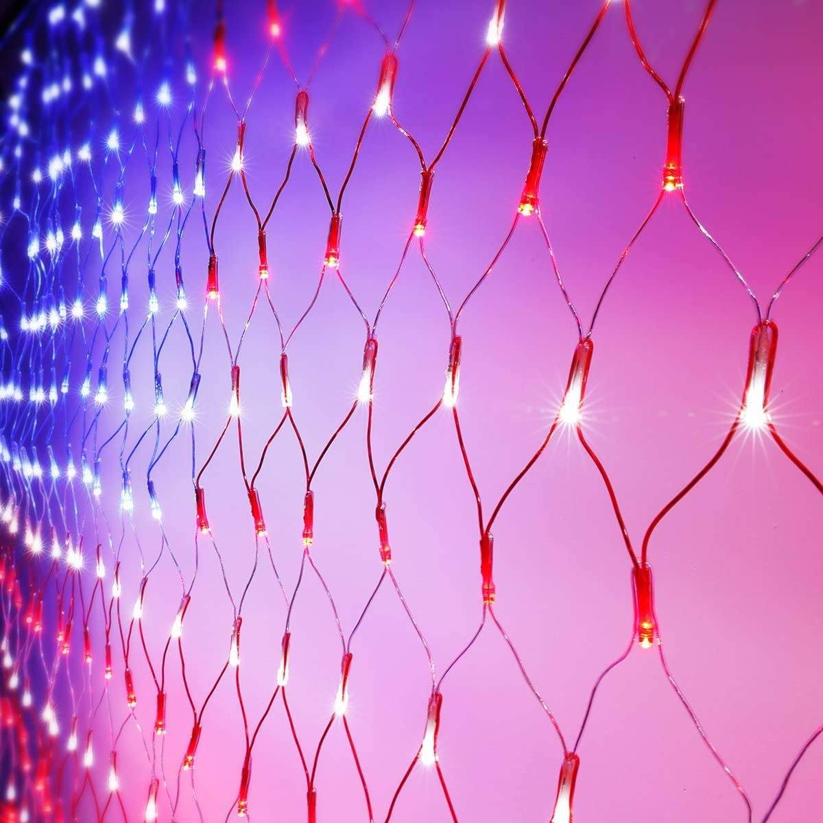 420 LED American Advanced Flag String Lights __stock:200 refund_fee:1200 String & Fairy Lights Warranty