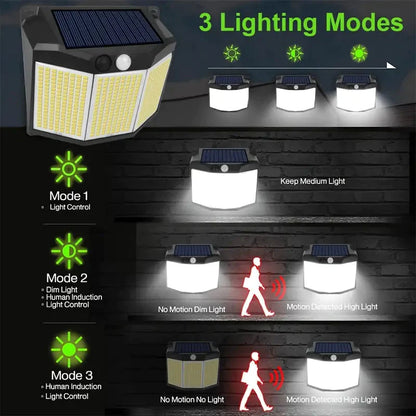 432 LED Solar Garden Wall Lights __stock:200 Outdoor Lighting refund_fee:1200 Warranty