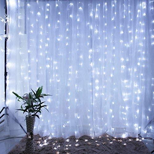 448 LED 6.6 x 19.6 Ft. LED Curtain Lights with 8 Light Modes and Memory Function Holiday refund_fee:1200 String & Fairy Lights Warranty