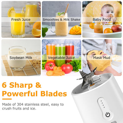 450ml Rechargeable Fruit Blender with 6 Blades __stock:50 Kitchen & Dining refund_fee:1200 Warranty