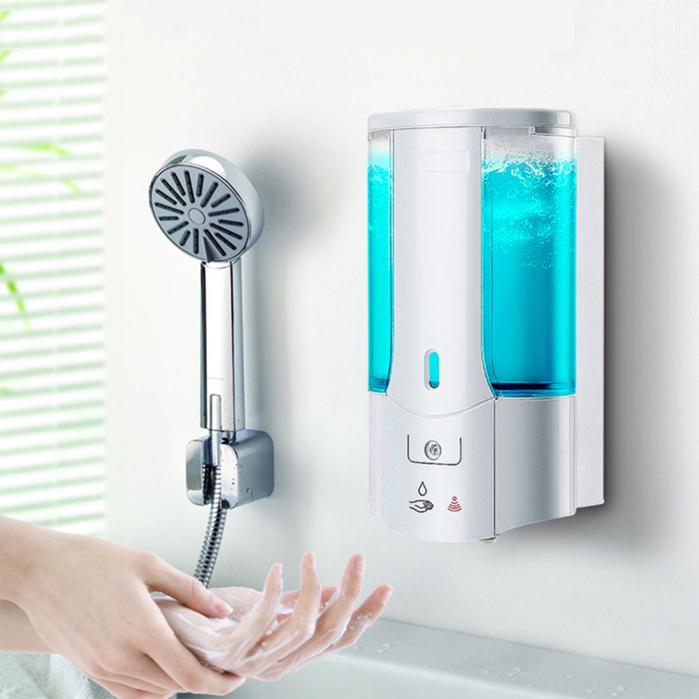 450mL Wall Mounted Automatic Infrared Sensor Hand-Free Soap Dispenser __stock:100 Bath refund_fee:1200 Warranty