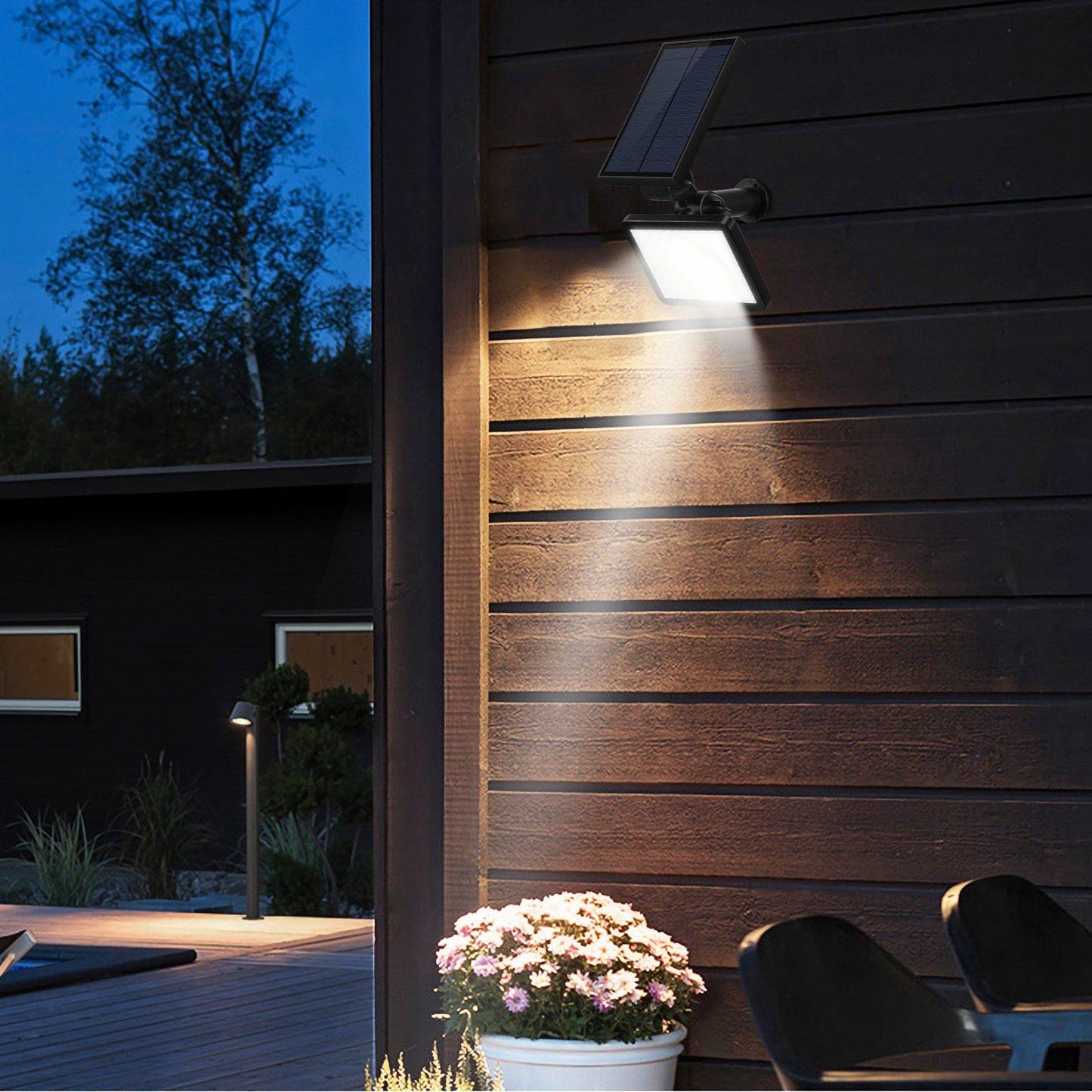 48 LED Solar Spotlight Outdoor __stock:150 Outdoor Lighting refund_fee:1200 Warranty