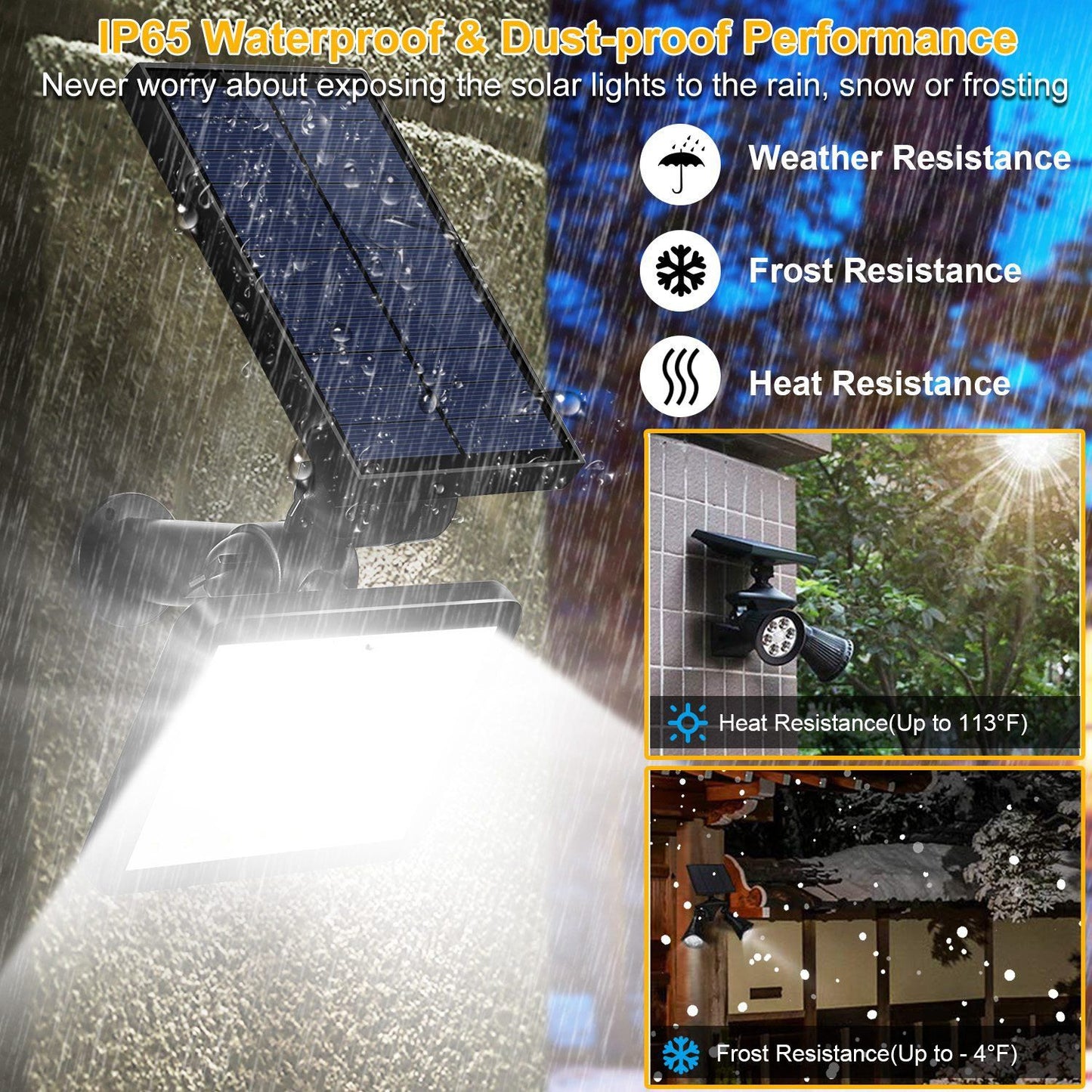 48 LED Solar Spotlight Outdoor __stock:150 Outdoor Lighting refund_fee:1200 Warranty