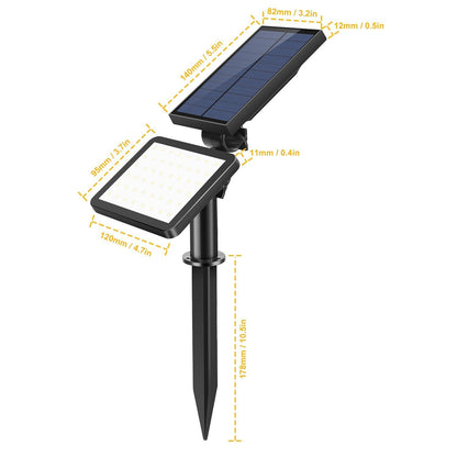 48 LED Solar Spotlight Outdoor __stock:150 Outdoor Lighting refund_fee:1200 Warranty