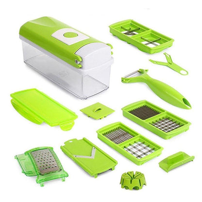 12 in 1 Vegetable Slicer With Storage Container Kitchen Kitchen & Dining