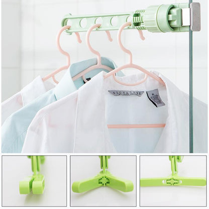 Folding Wall Mount Clothes Hanger Closet & Storage storage