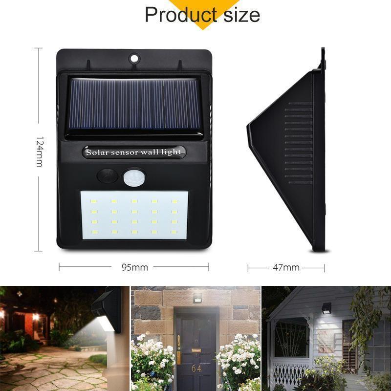 Hirundo 20 LED Solar Lamps Outdoor Garden & Patio smart home