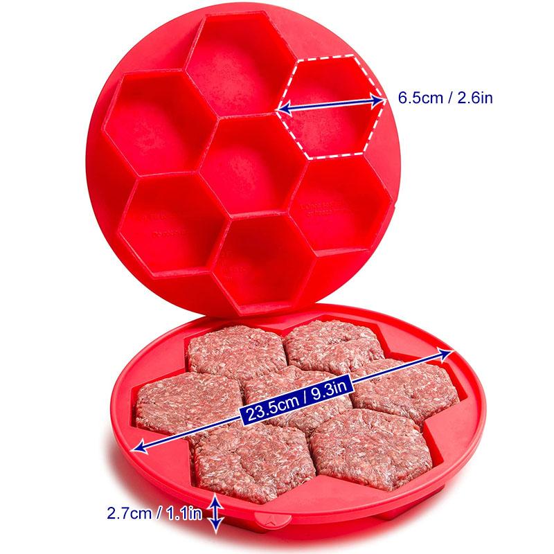 Hexagonal Burger Meat Mold kitchen Kitchen & Dining