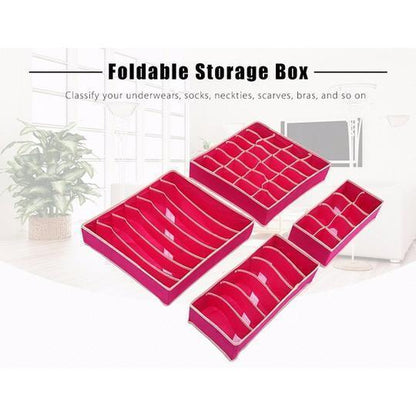 Foldable Closet Underwear Organizer(4 pics/1 Set) Closet & Storage storage