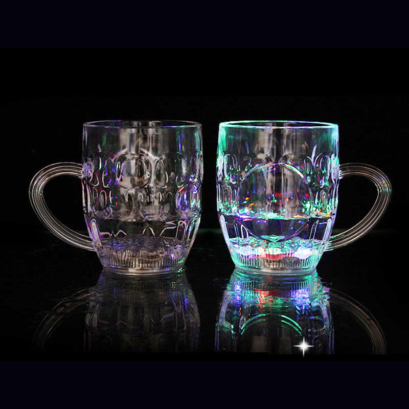 LED Flashing Glass Cups decoration Garden & Patio gifts